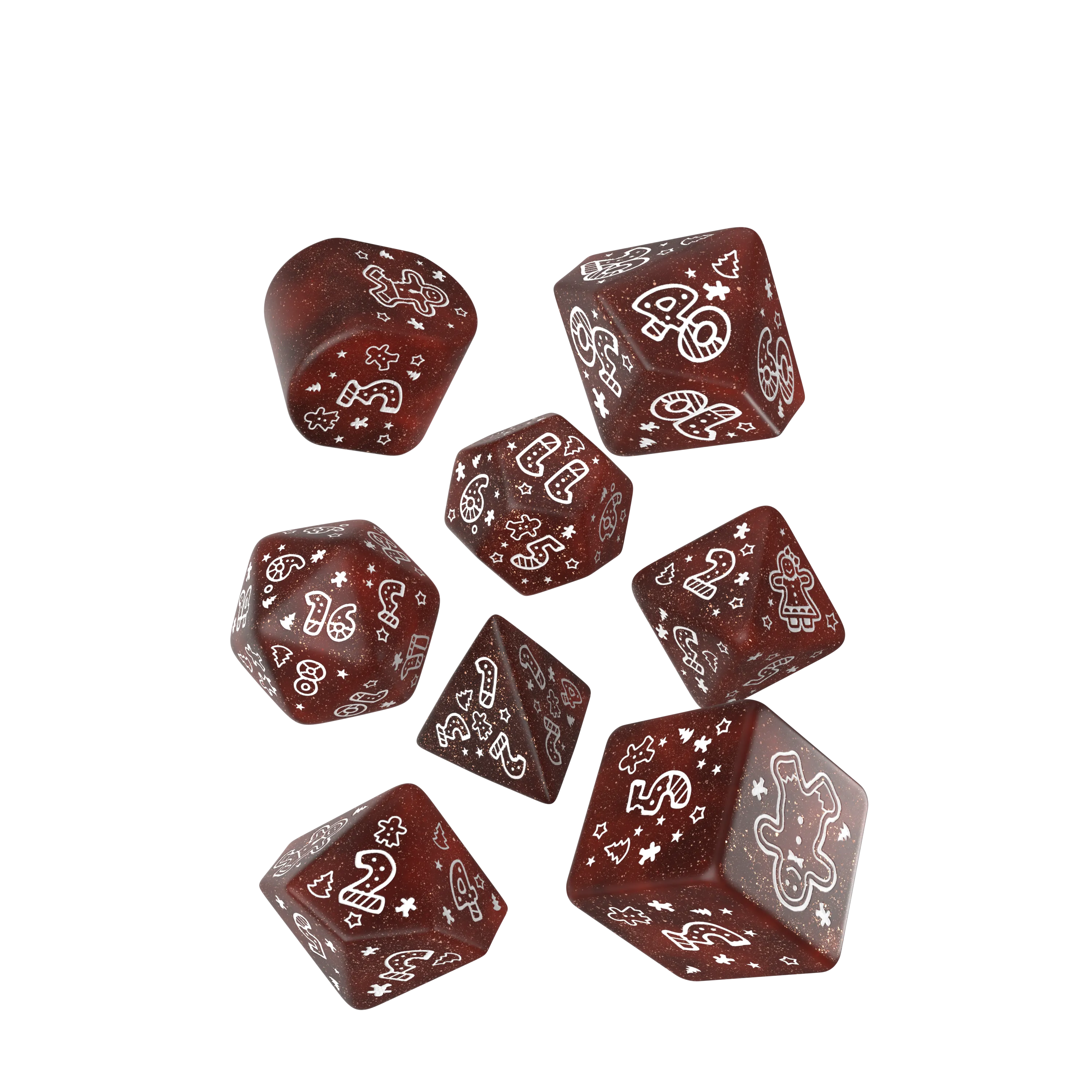 2024 Dice Advent Calendar | (16) Random Mystery Q-Workshop Dice, (1) Limited Edition 8 Piece Set