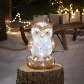 24cm Owl Outdoor Christmas Figure