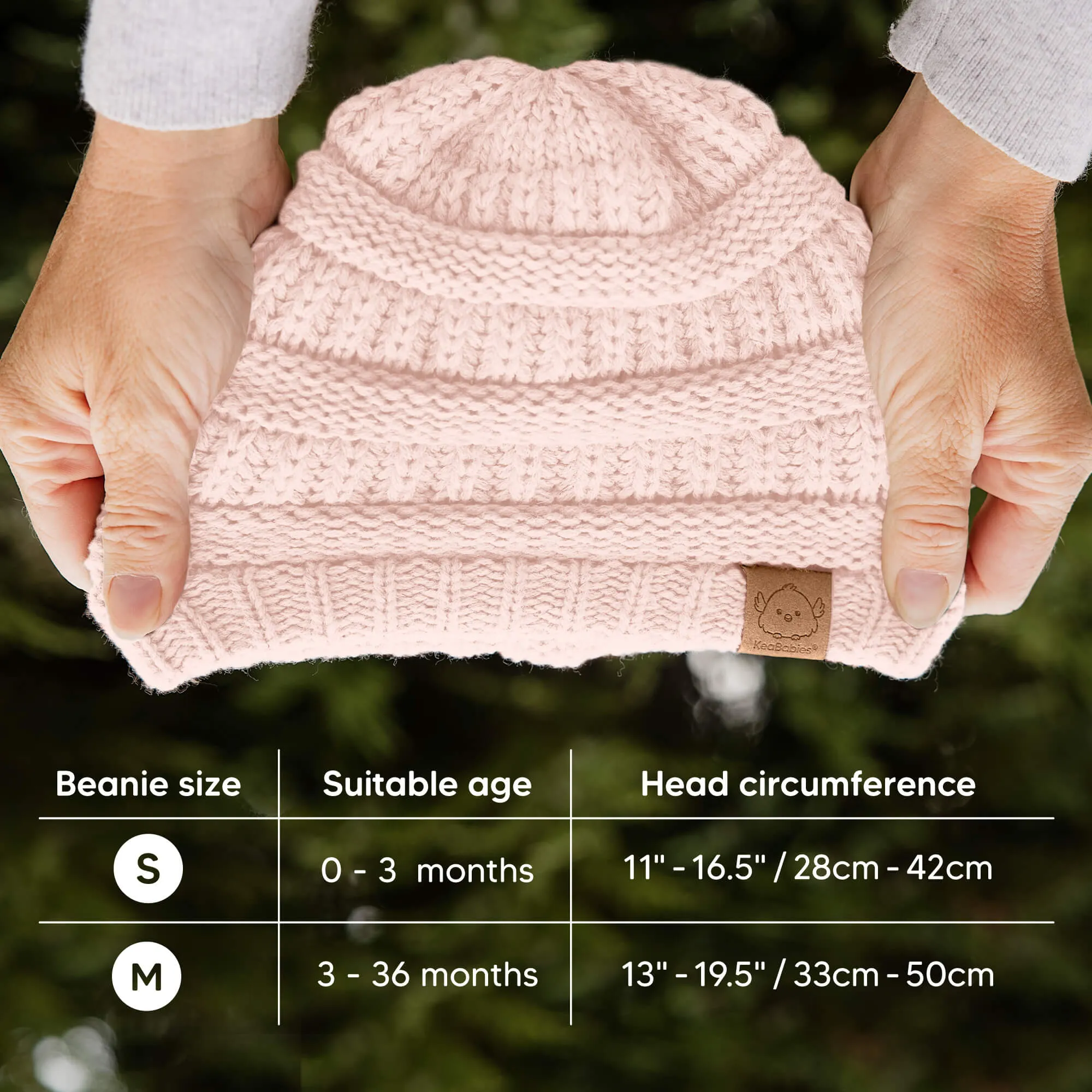 3-Pack Warmzy Baby Beanies (Macaron, M)