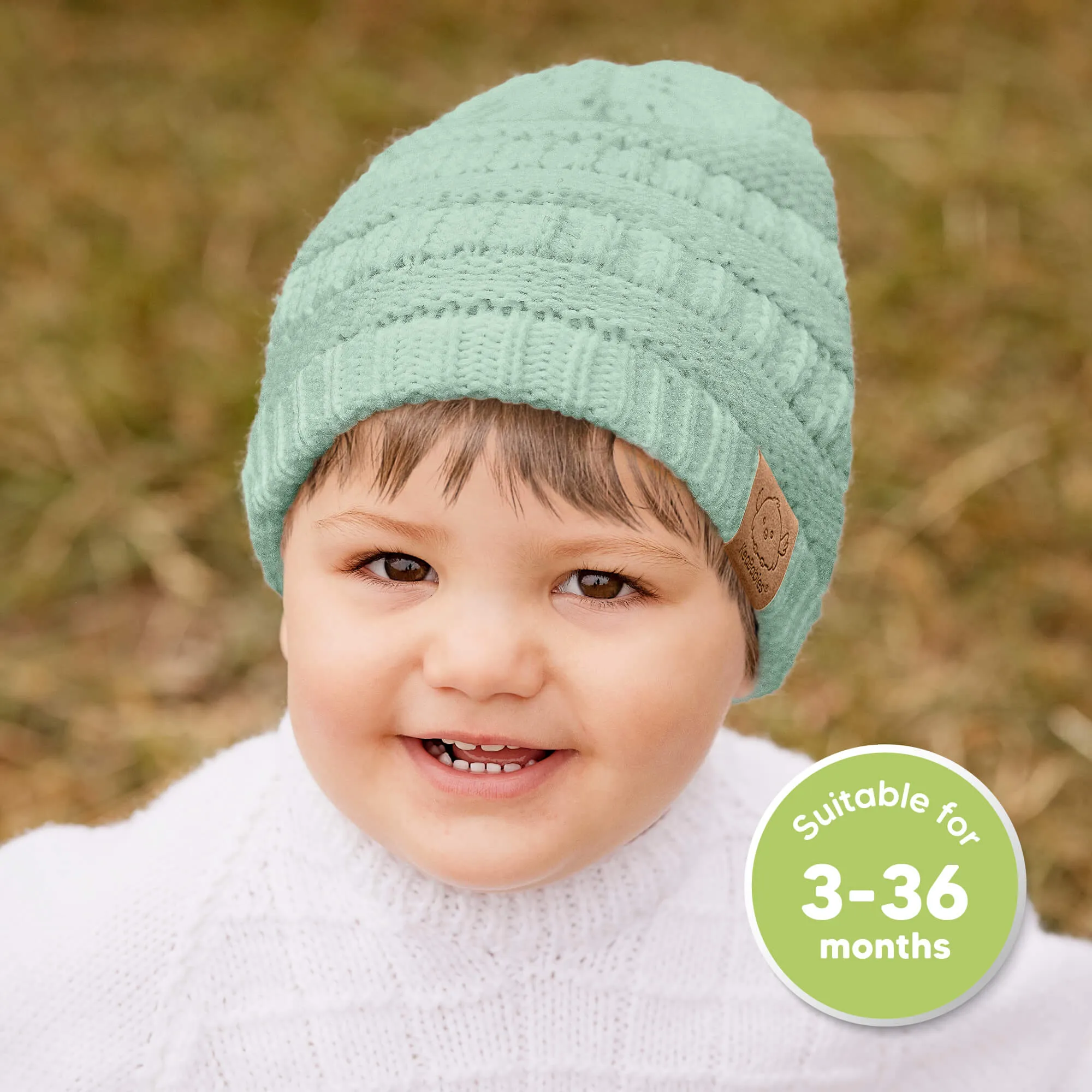 3-Pack Warmzy Baby Beanies (Macaron, M)