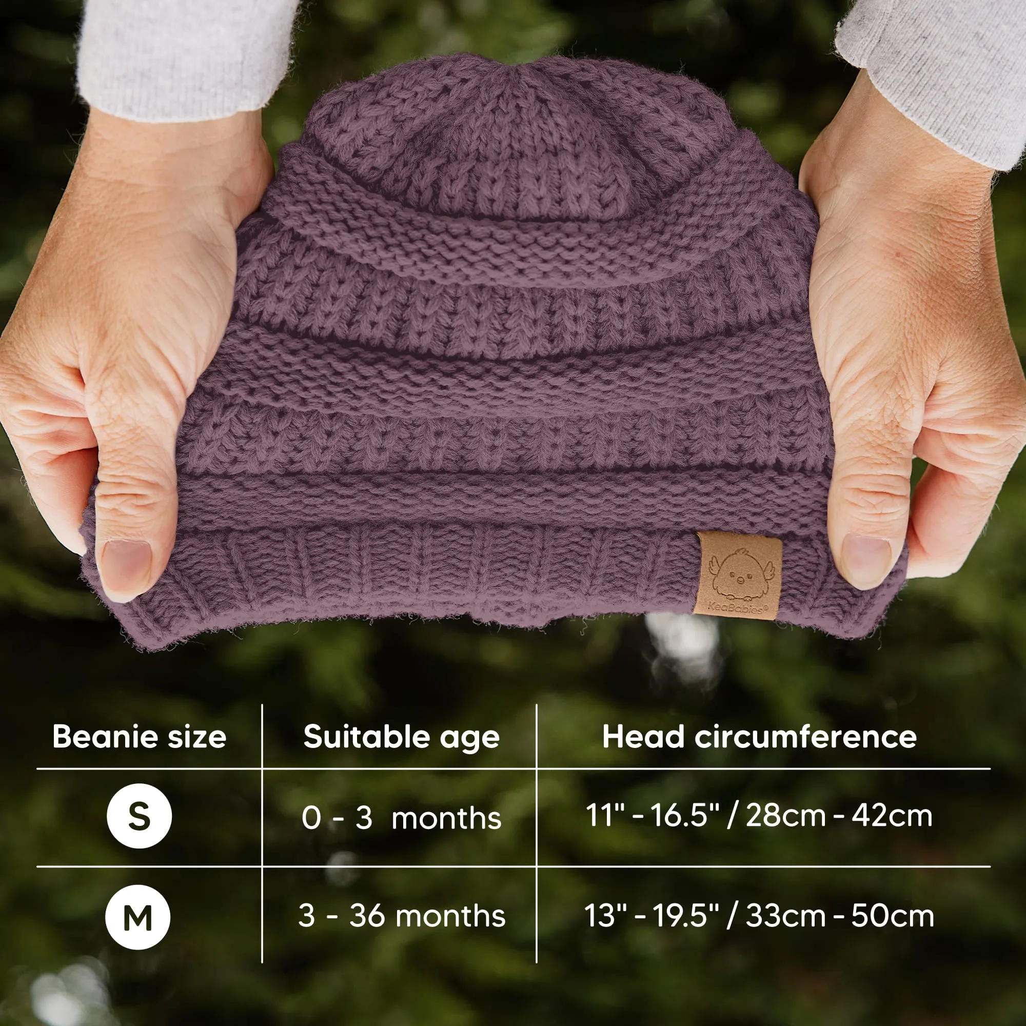 3-Pack Warmzy Baby Beanies (Regalia, M)