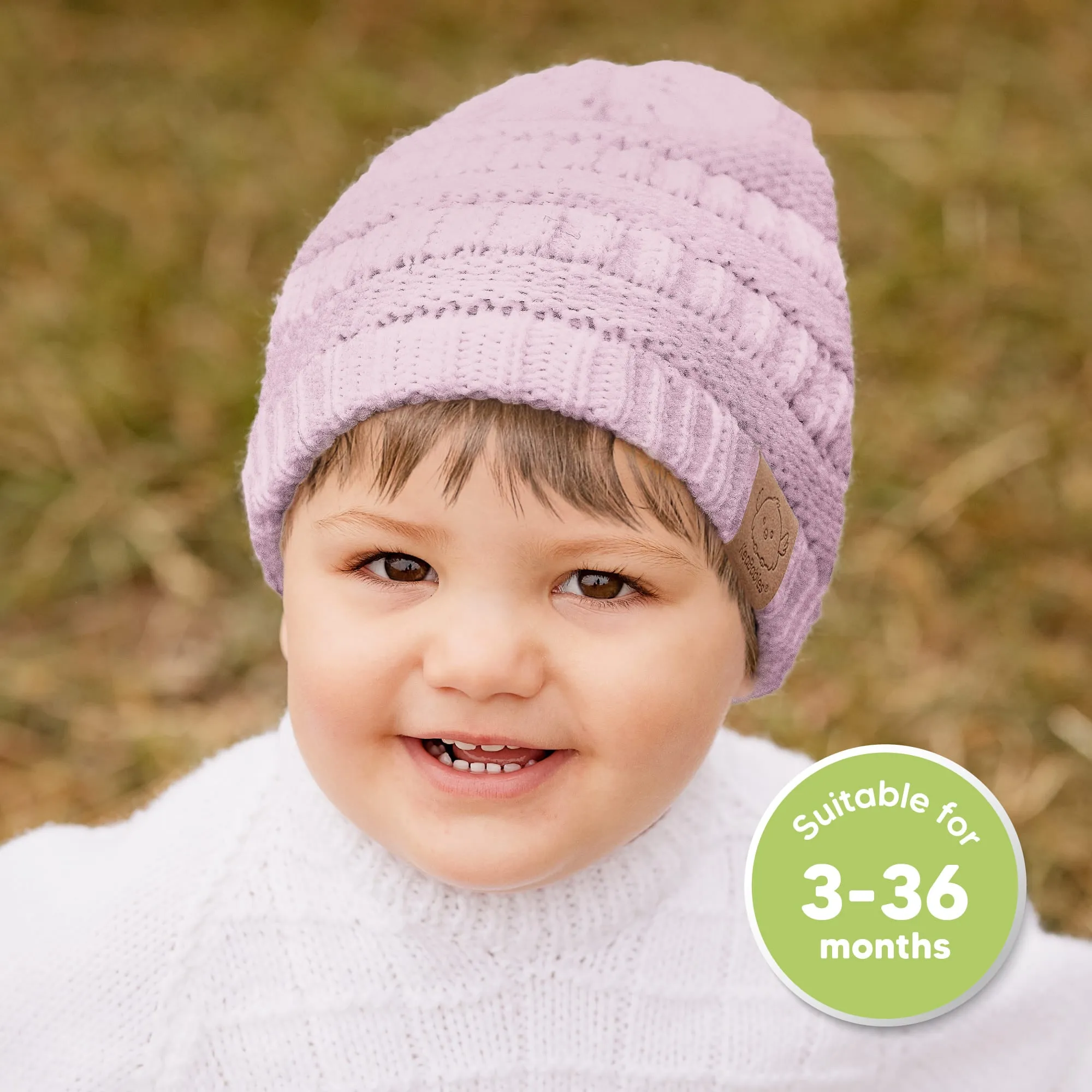 3-Pack Warmzy Baby Beanies (Regalia, M)