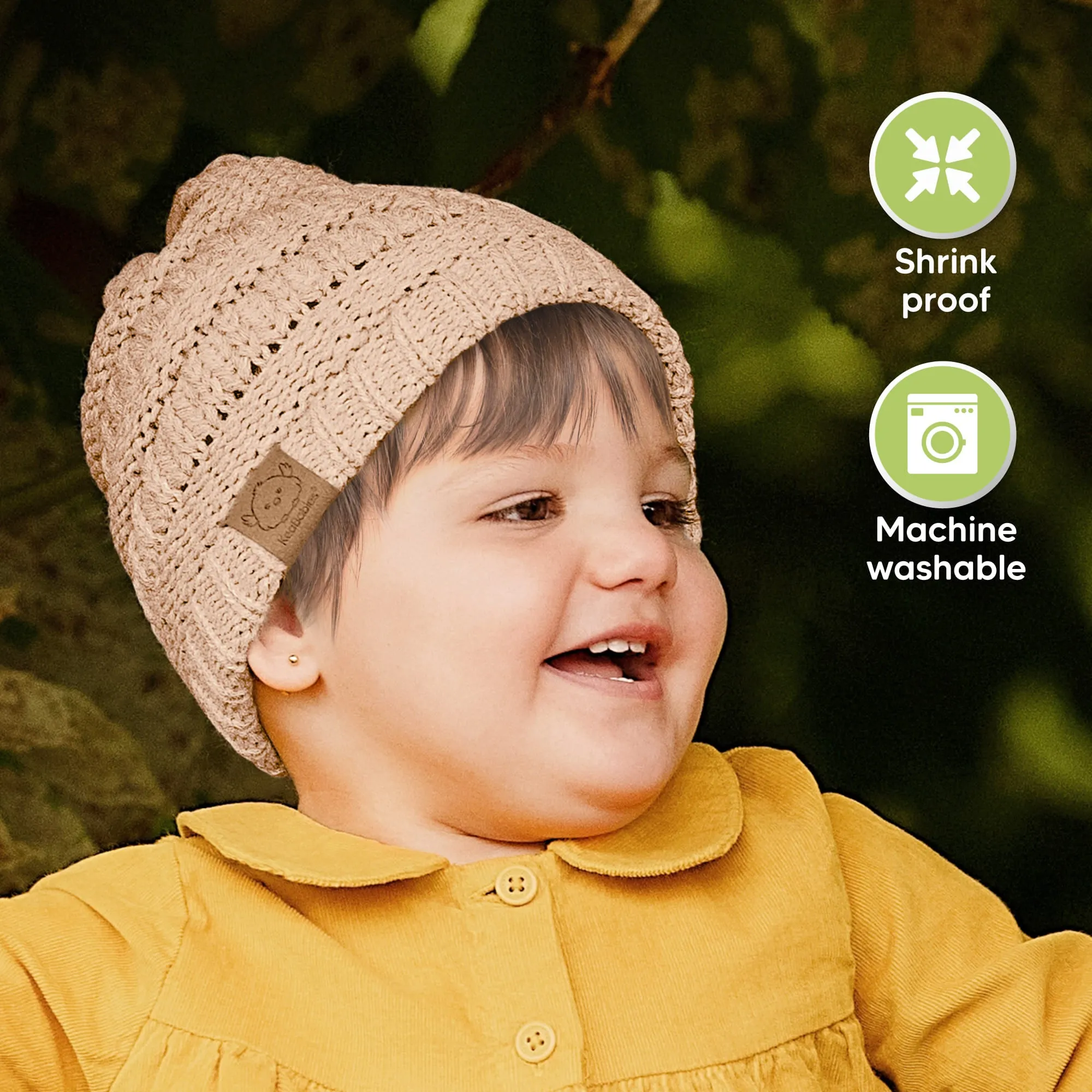 3-Pack Warmzy Baby Beanies (Regalia, M)