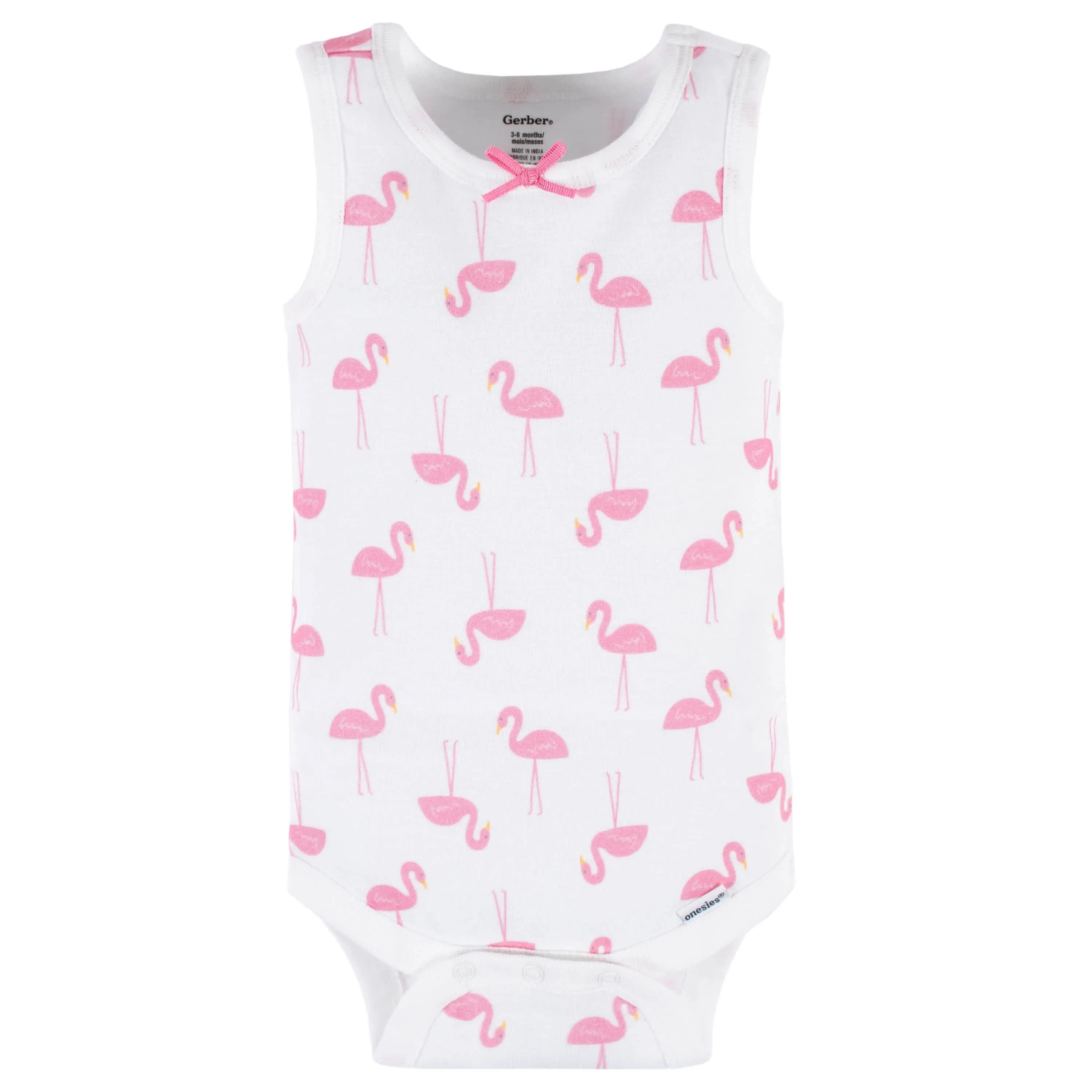 4-Pack Baby Girls Summer Blossom Tank Onesies® Bodysuits