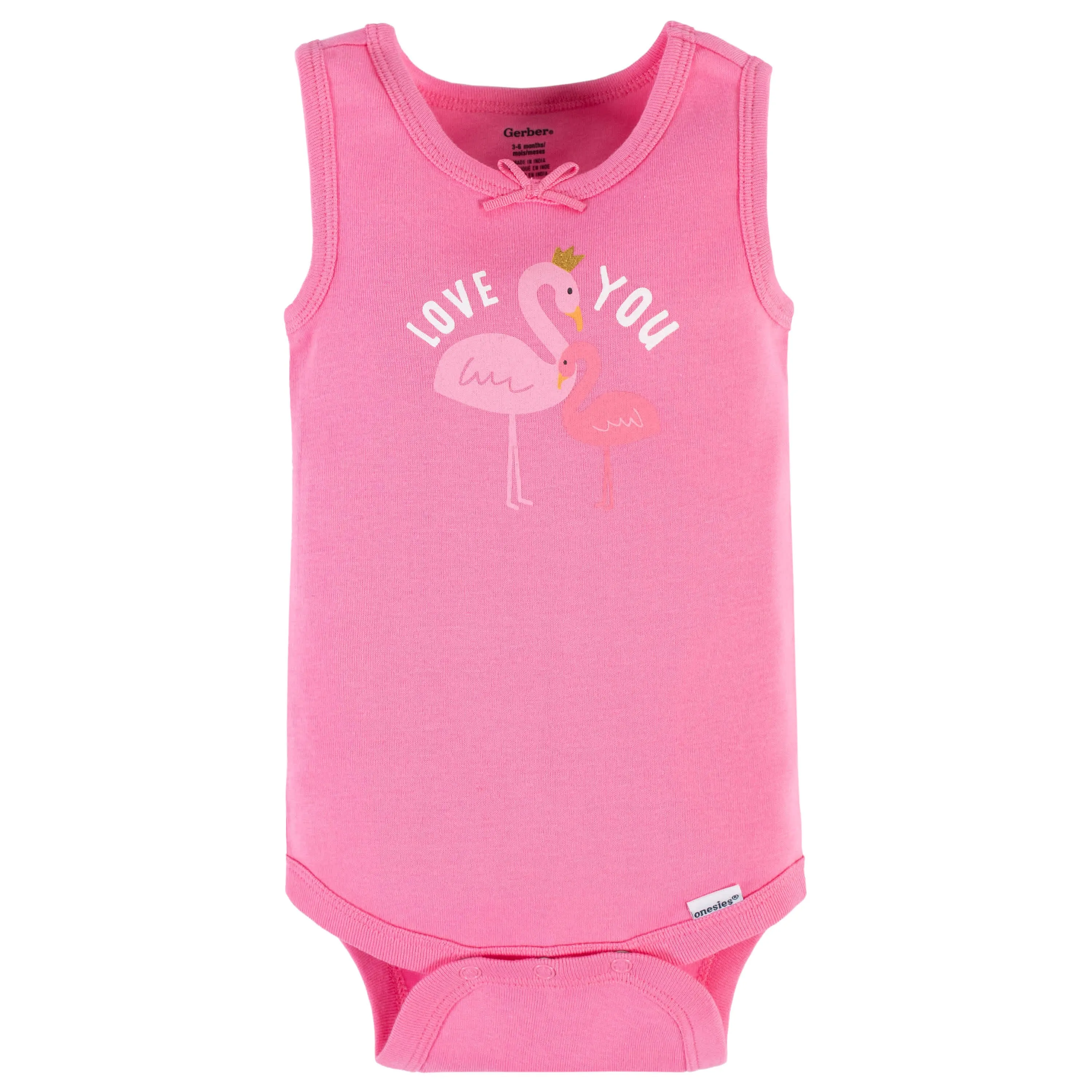 4-Pack Baby Girls Summer Blossom Tank Onesies® Bodysuits