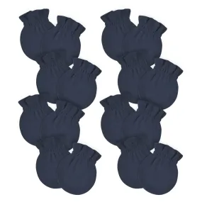 8-Pack Baby Neutral Navy No Scratch Mittens