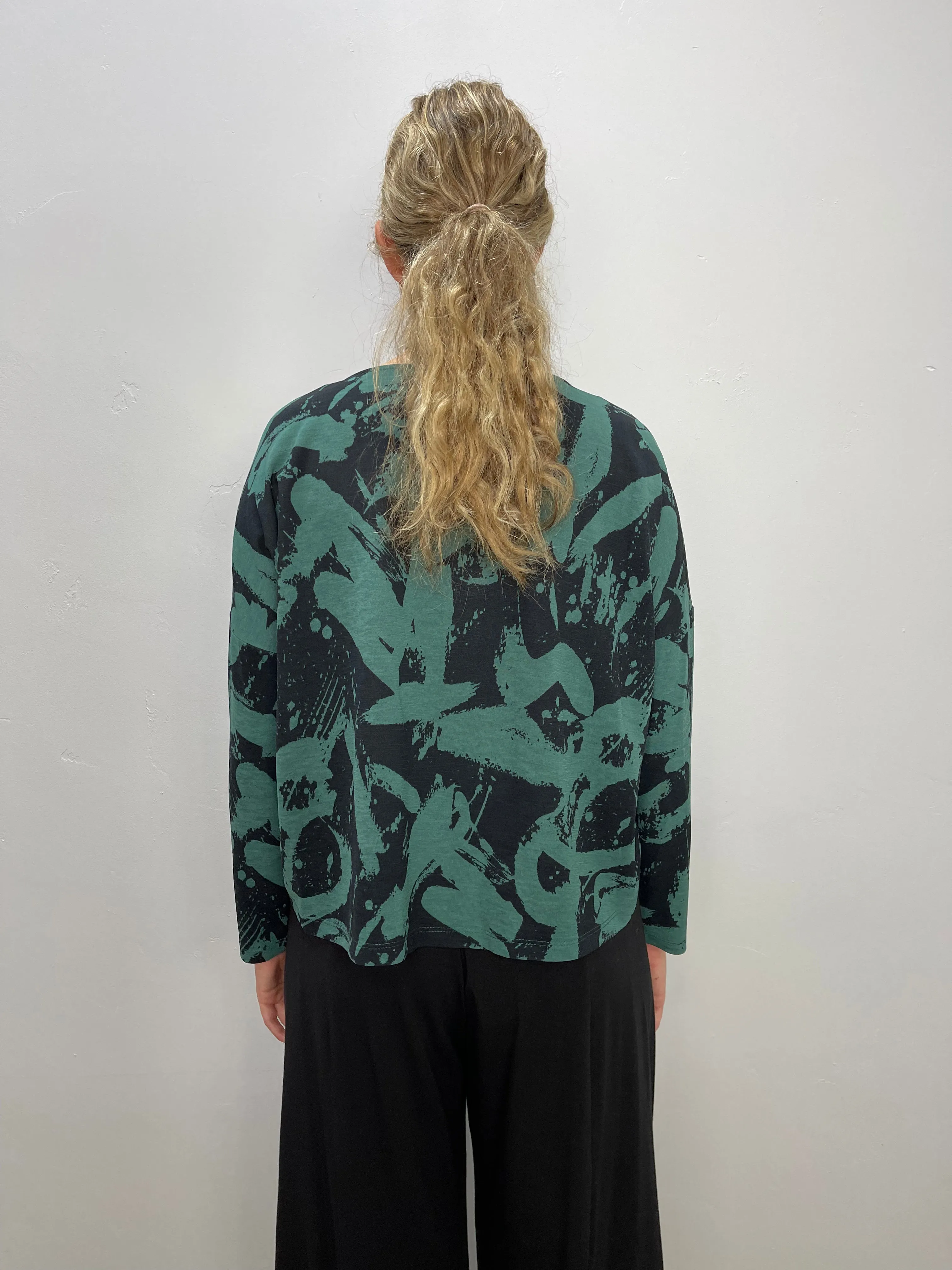 Addison Printed Alpine Long Sleeve Top