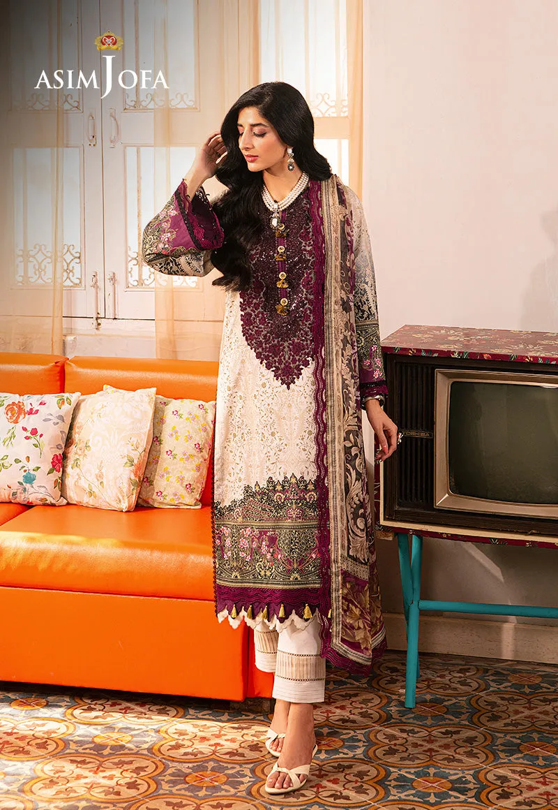 AJAR-21 EMBROIDERED LAWN 3 PCS