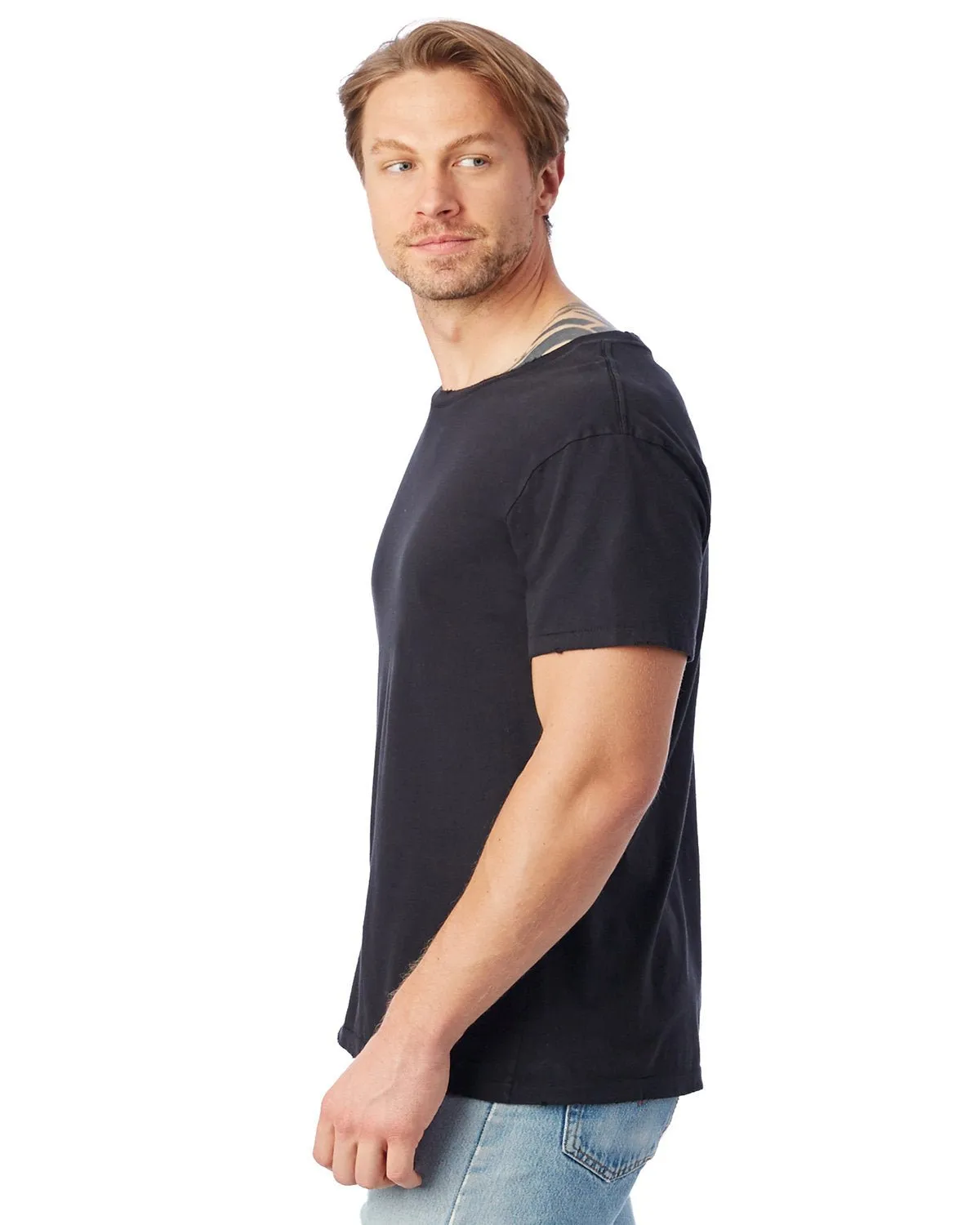 Alternative 04850C1 Men's Heritage Garment-Dyed Distressed T-Shirt