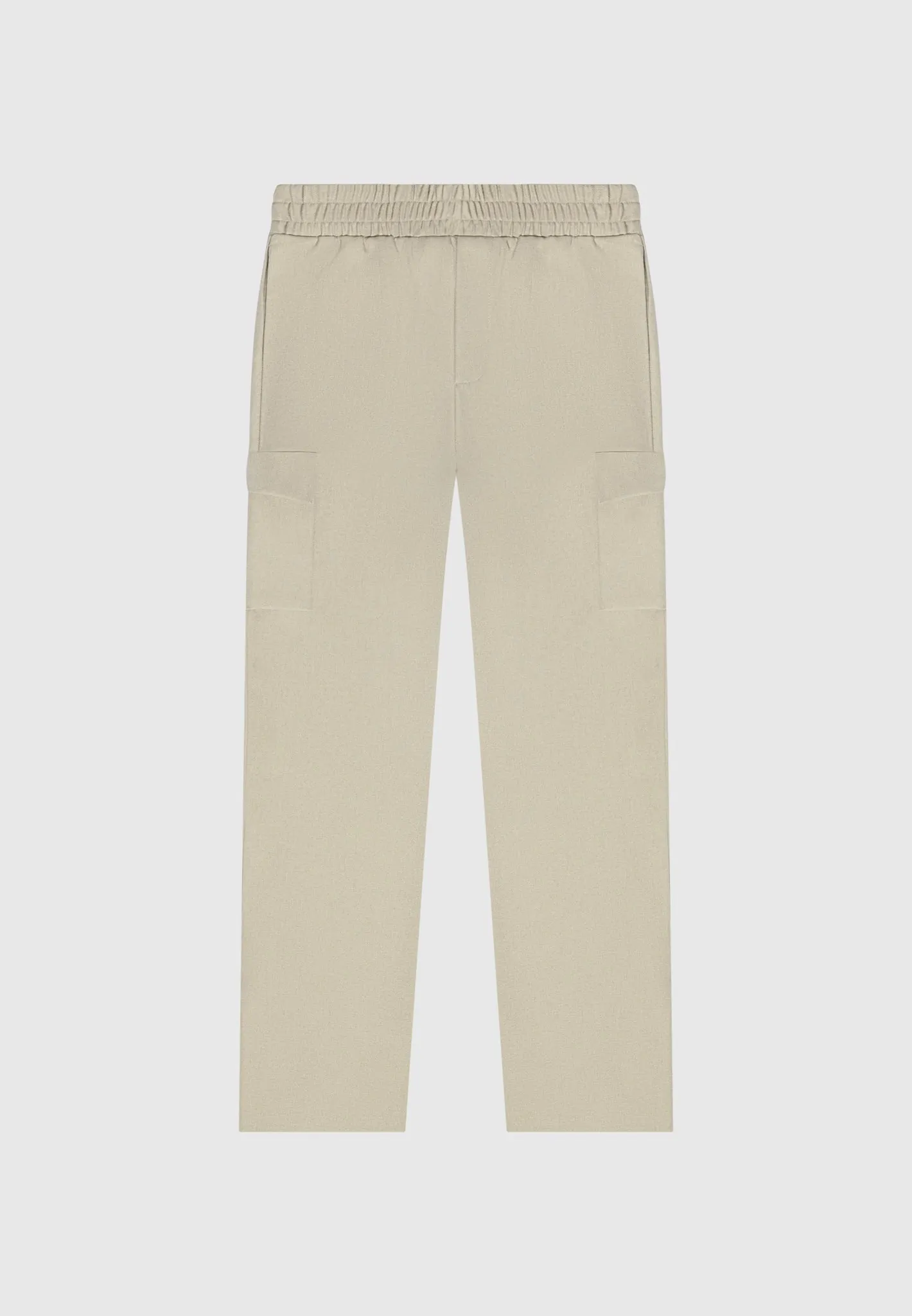 Angular Pocket Cargo Pants - Beige