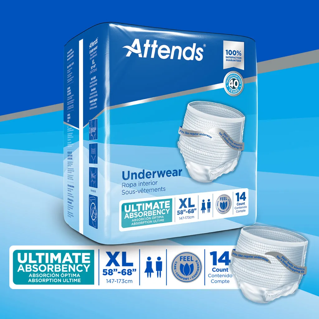 Attends Underwear, Ultimate Absorbency