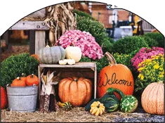 Autumn Farmer's Market Welcome Garden Sign