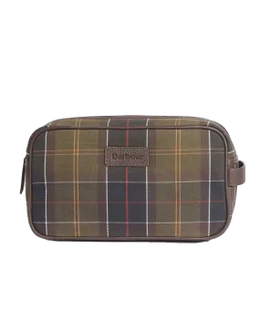 Barbour Classic Tartan/Leather Washbag