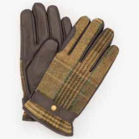 Barbour Mens Deveron Tweed Waterproof Gloves in Green