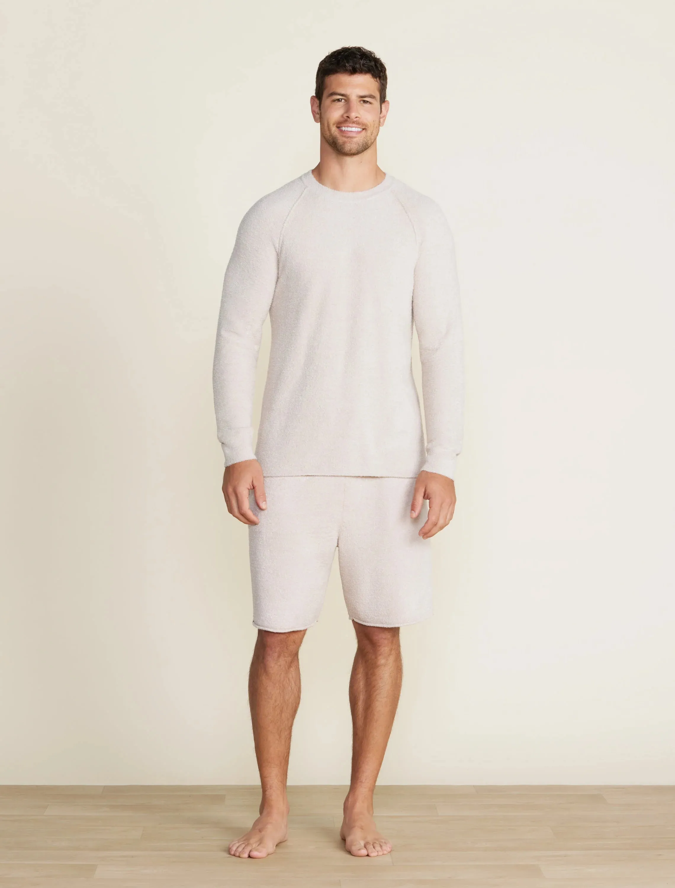 BAREFOOT DREAMS CCL MEN'S RAGLAN PULLOVER STONE