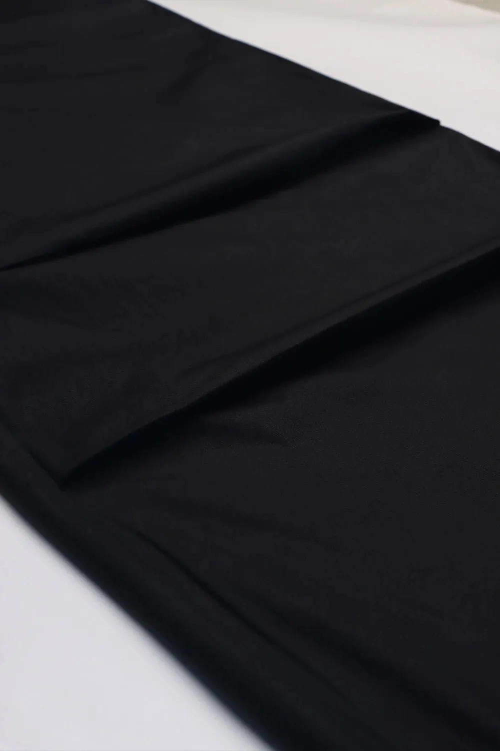 Black Oversized Poplin Pants