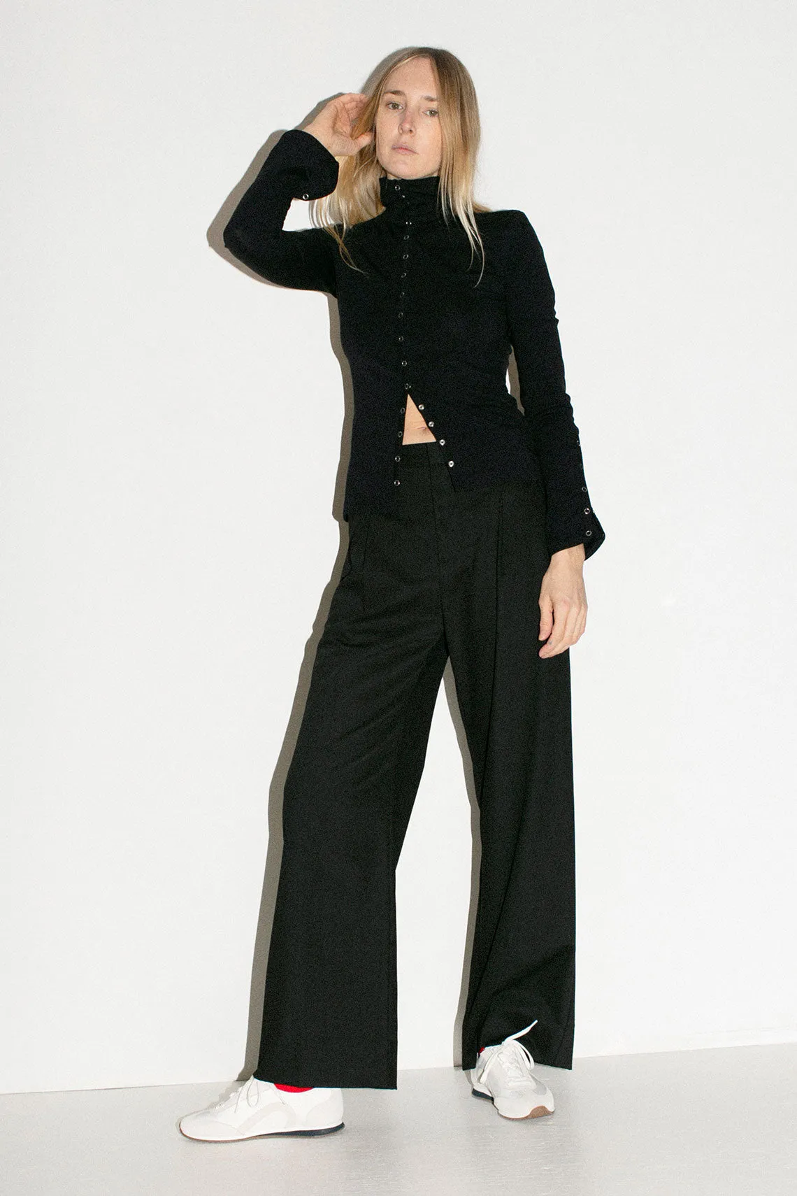 Black Twill Kent Pant