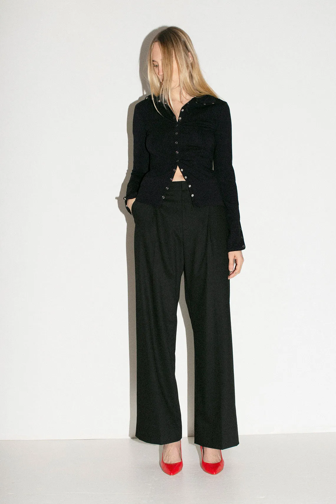 Black Twill Kent Pant