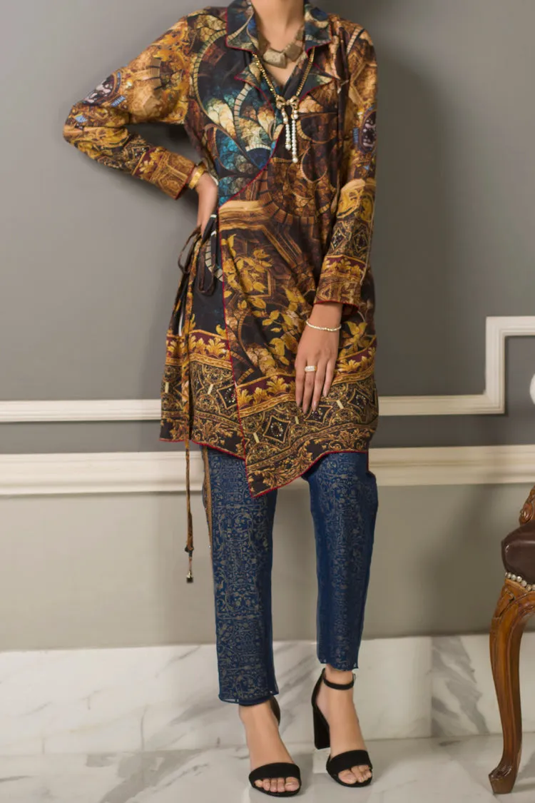 Brown Silk Tunic - AWP-LK-226