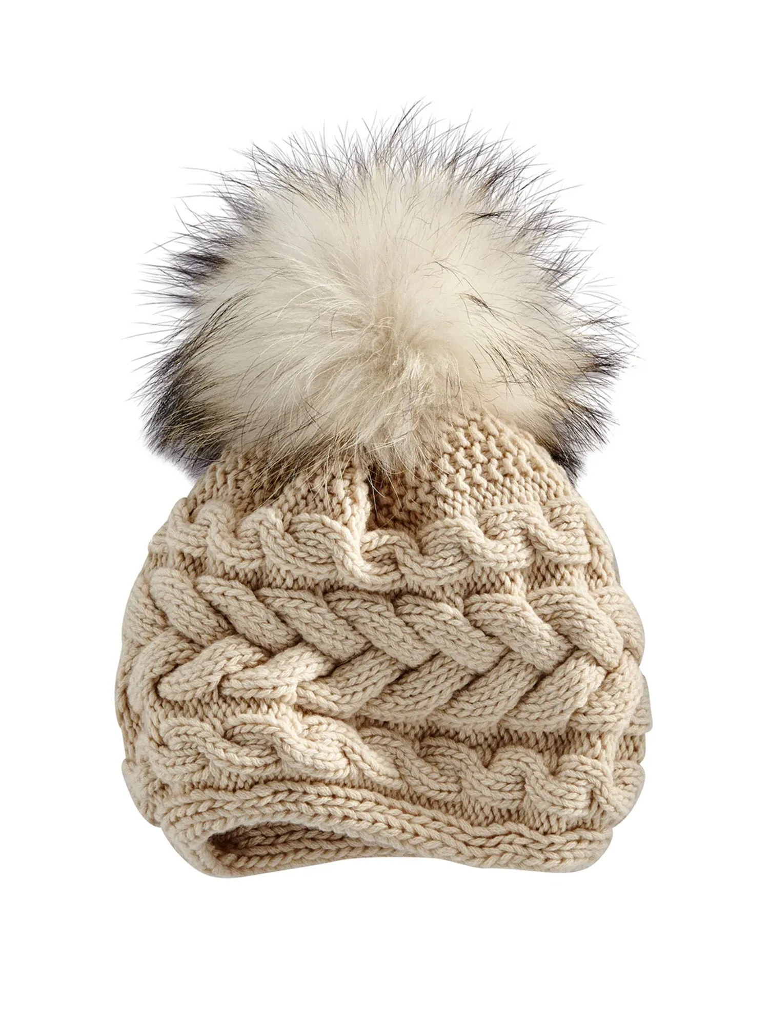 Cable Cashmere Knit Hat