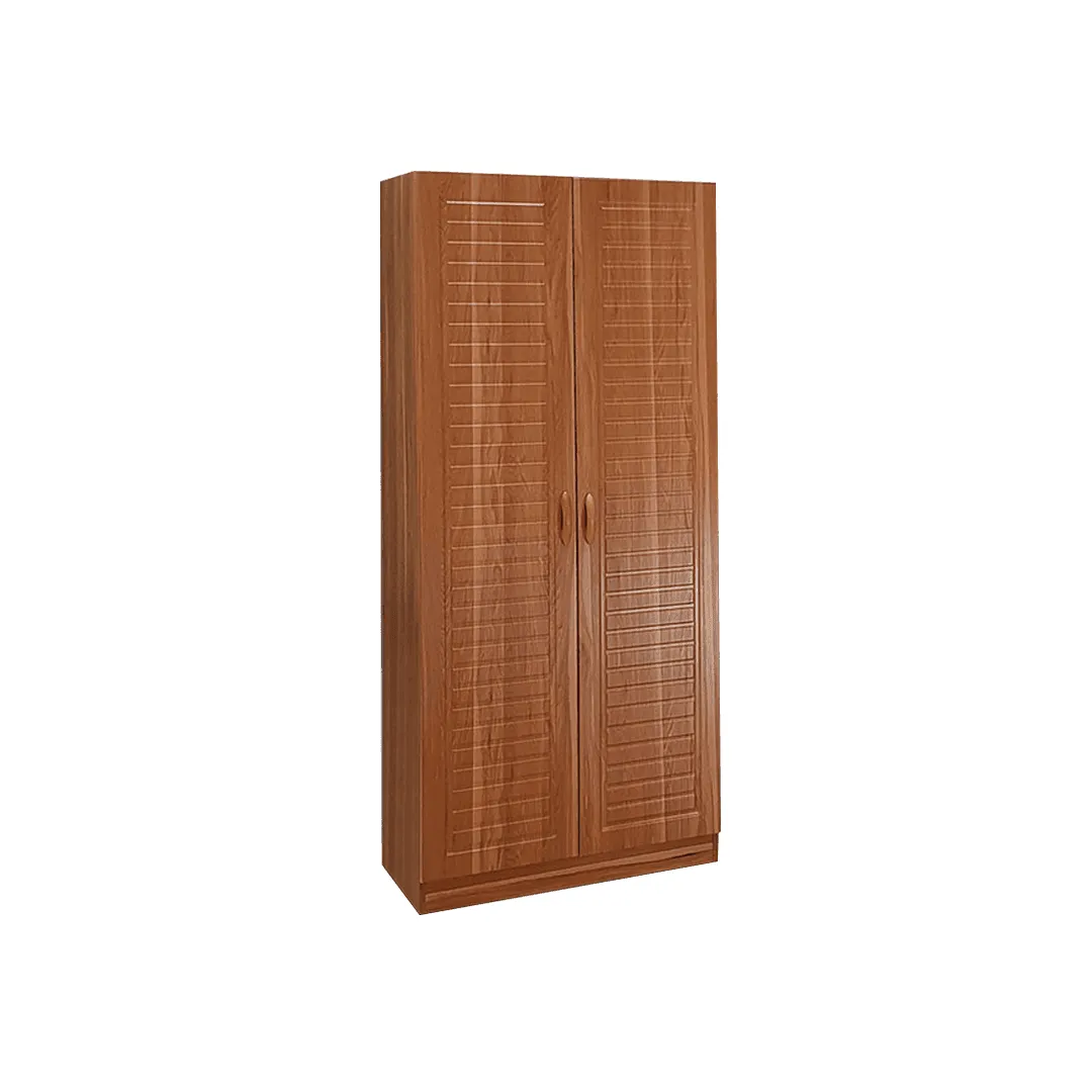 Cade 2 Open Door Wardrobe in Brown