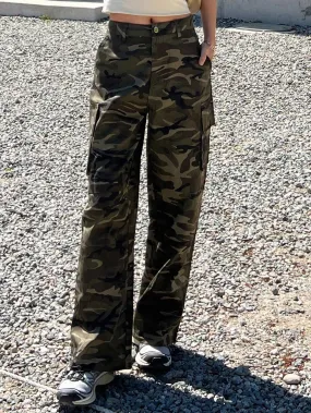 Camo Print Cargo Pant