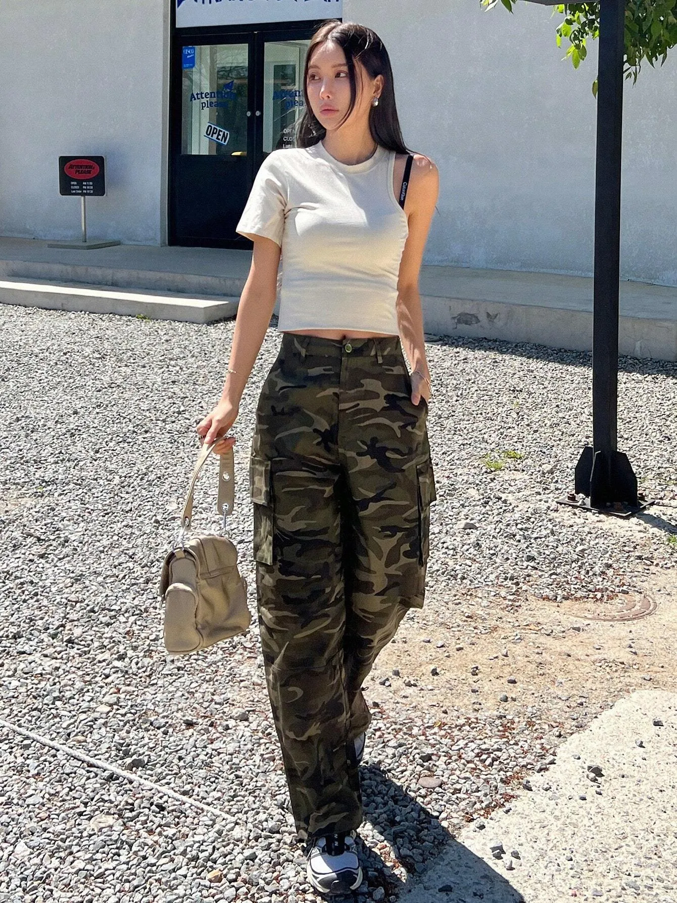 Camo Print Cargo Pant