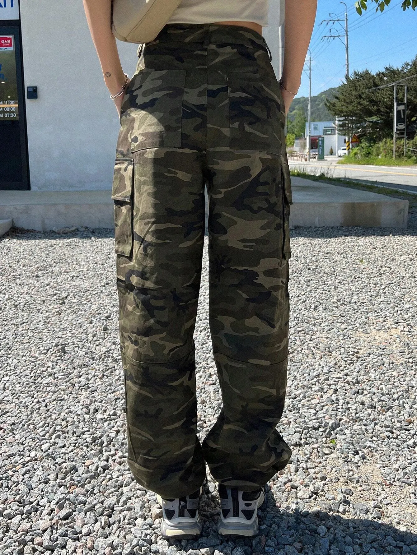 Camo Print Cargo Pant