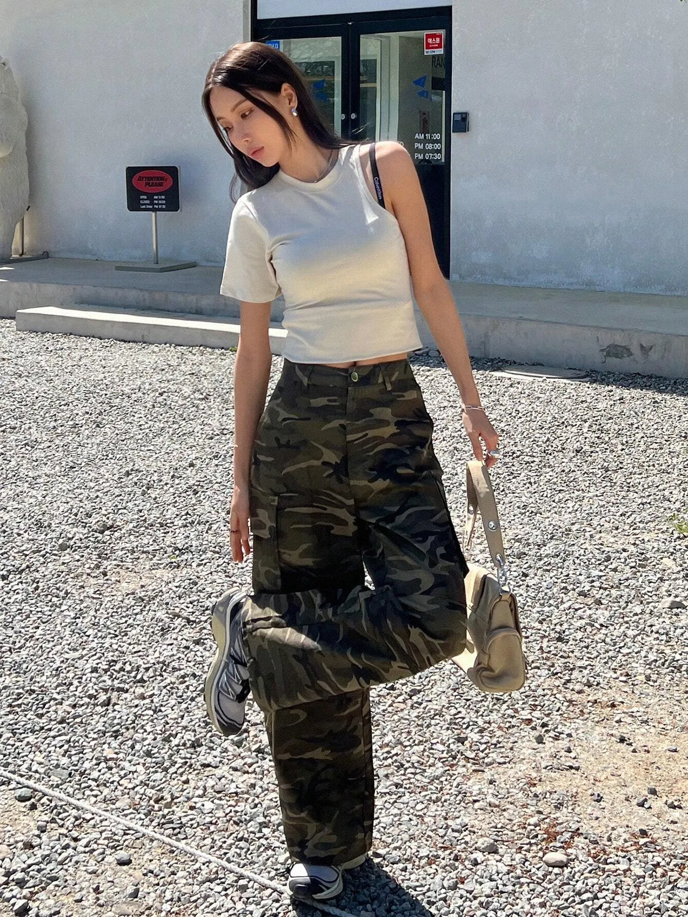 Camo Print Cargo Pant