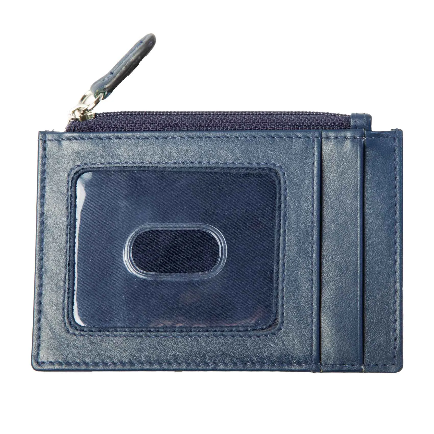 Celtic Knot Leather ID Holder- Navy