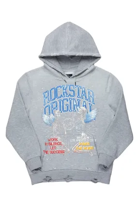 Chloe Heather Grey Graphic Hoodie