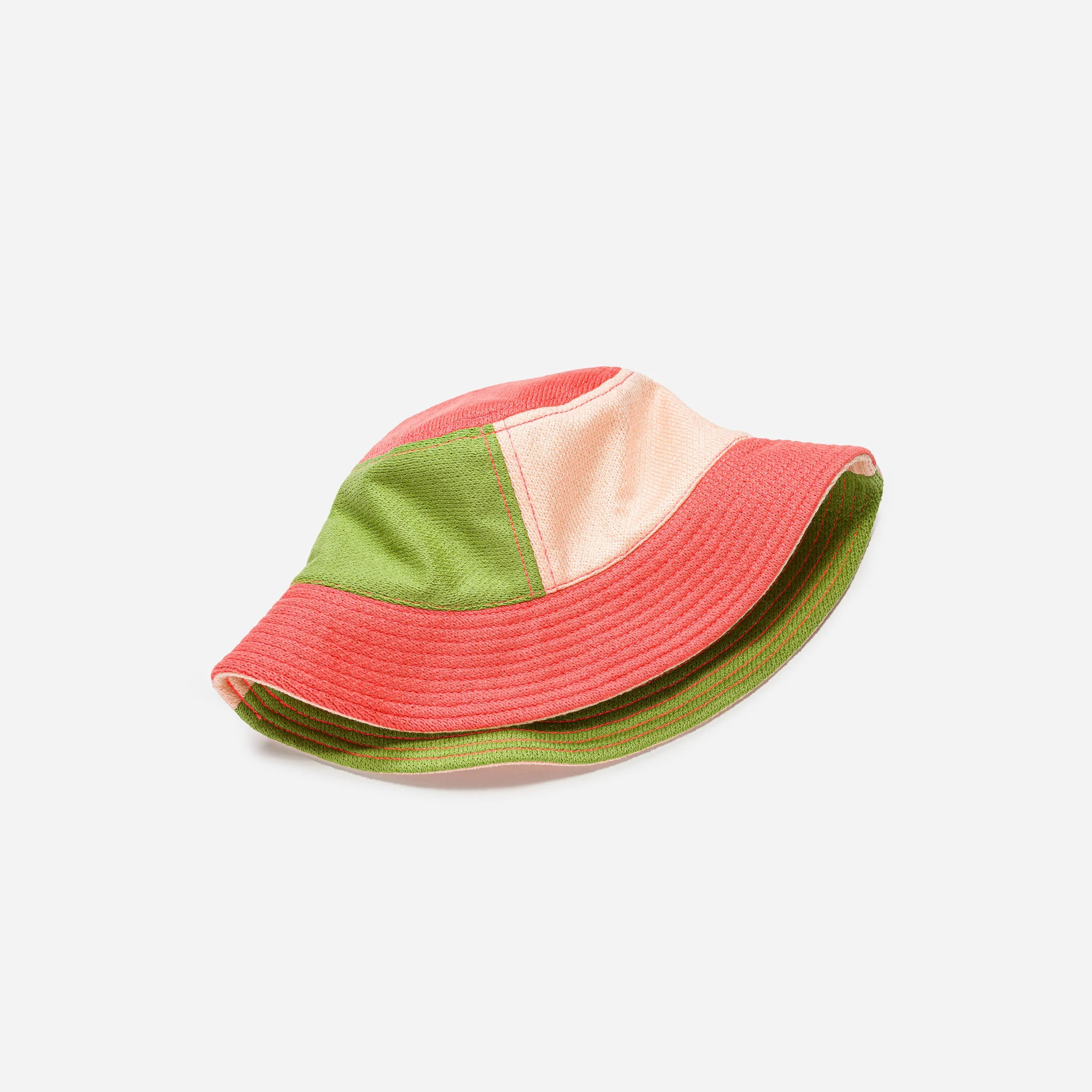 Colorblock Bucket Hat - Melon Blush