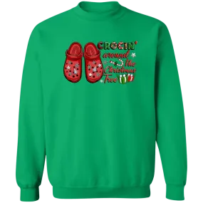 Crocing Christmas Crewneck Pullover Sweatshirt