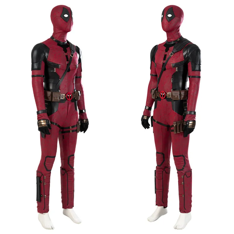 Deadpool 3 Ryan Reynolds Cosplay Costume Superhero Deadpool Bodysuit Outfit Halloween Carnival Suit