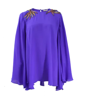 Embellished Shoulder Kaftan Blouse