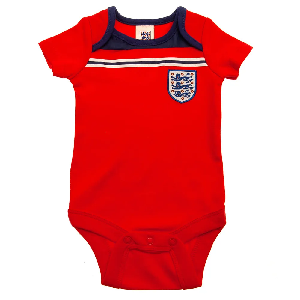 England FA 2 Pack Retro Bodysuits for Infants