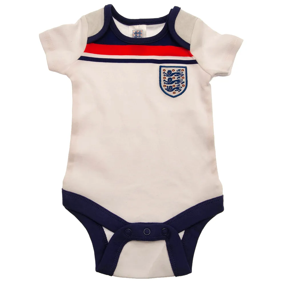 England FA 2 Pack Retro Bodysuits for Infants