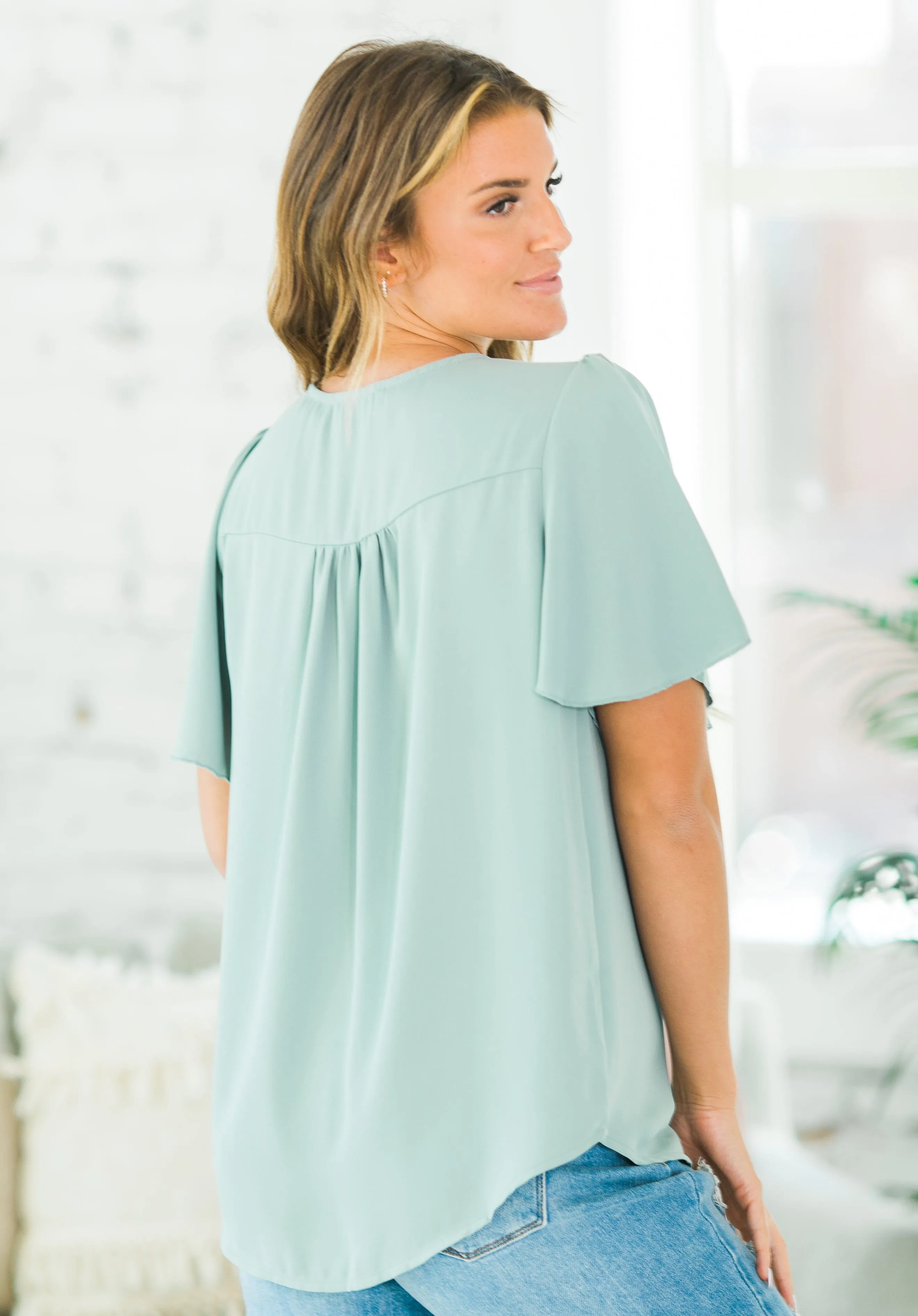 Erin Waterfall Sleeve Tunic