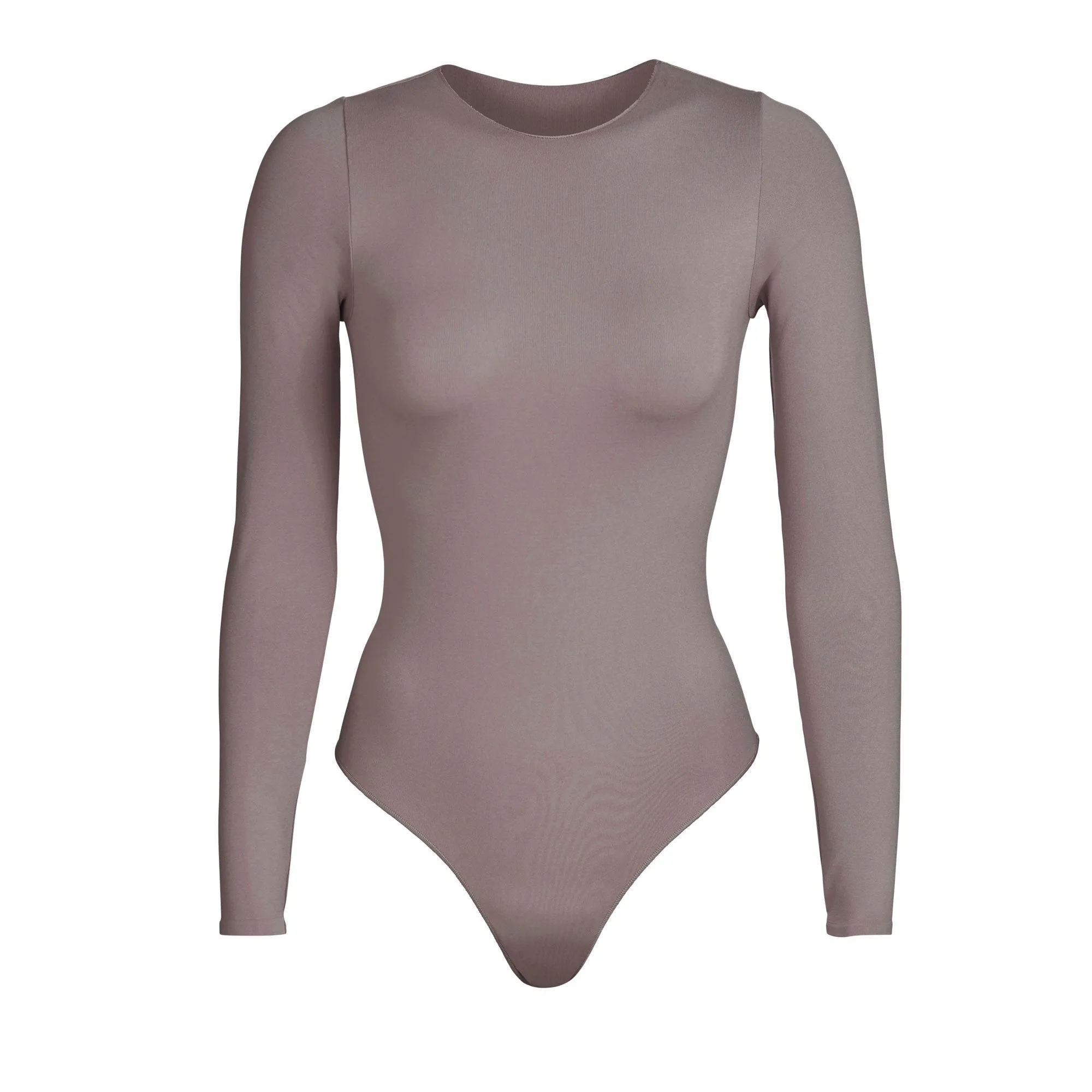 ESSENTIAL CREW NECK LONG SLEEVE BODYSUIT | AMETHYST