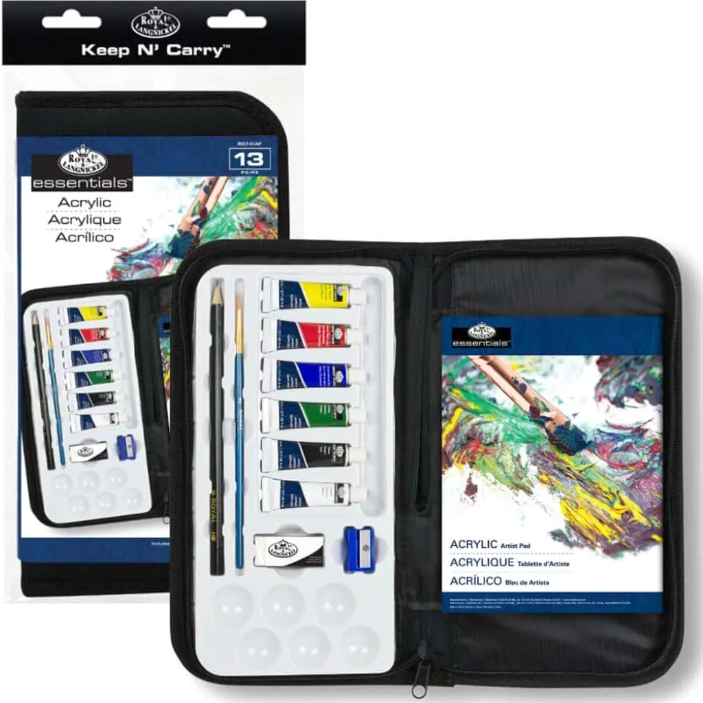 Essentials Acrylic Paint Art Set 13pc