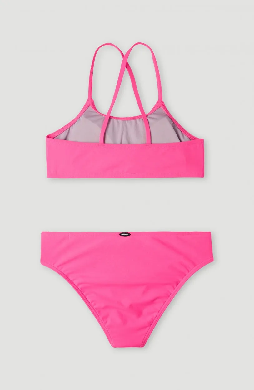 Essentials Bralette Bikini Set | Rosa Shocking