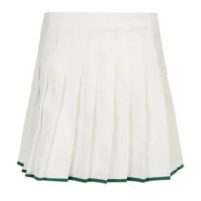 Fashion Stripe White High Waist Pleated Skirt Mini Casual Holidays Basic All-Match Tennis Skirt Women Short Clothing