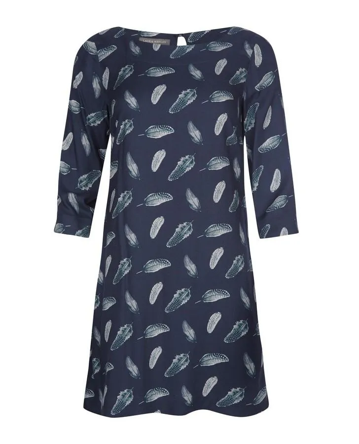 Feathers Navy Twill Tunic