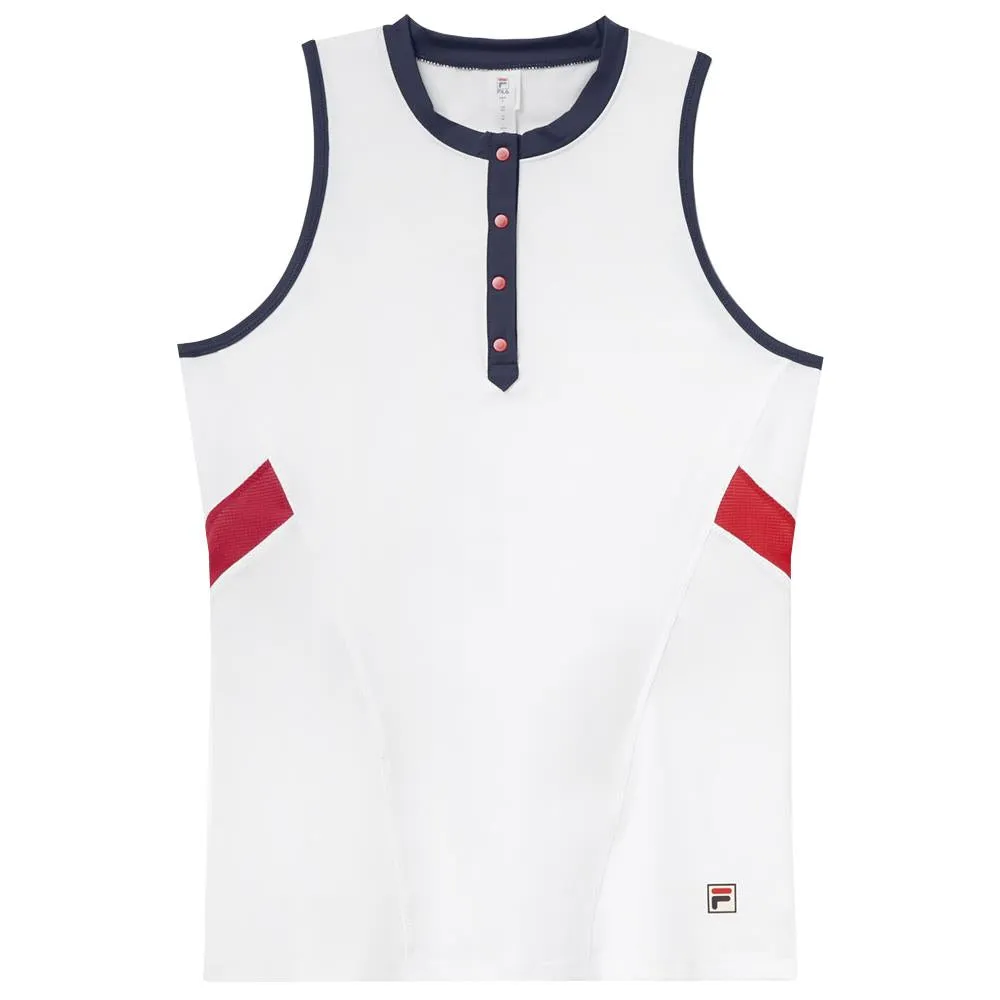 Fila Women's Heritage Essentials Full Coverage Tank - White