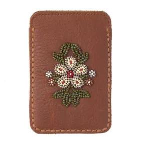 Floret Beaded Card Holder