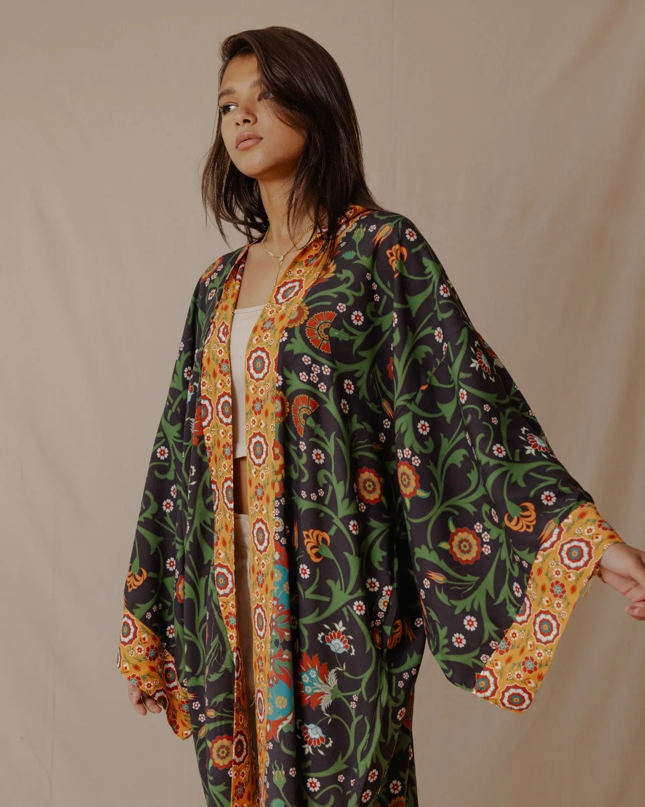 Flower Of Persia Cotton Kimono