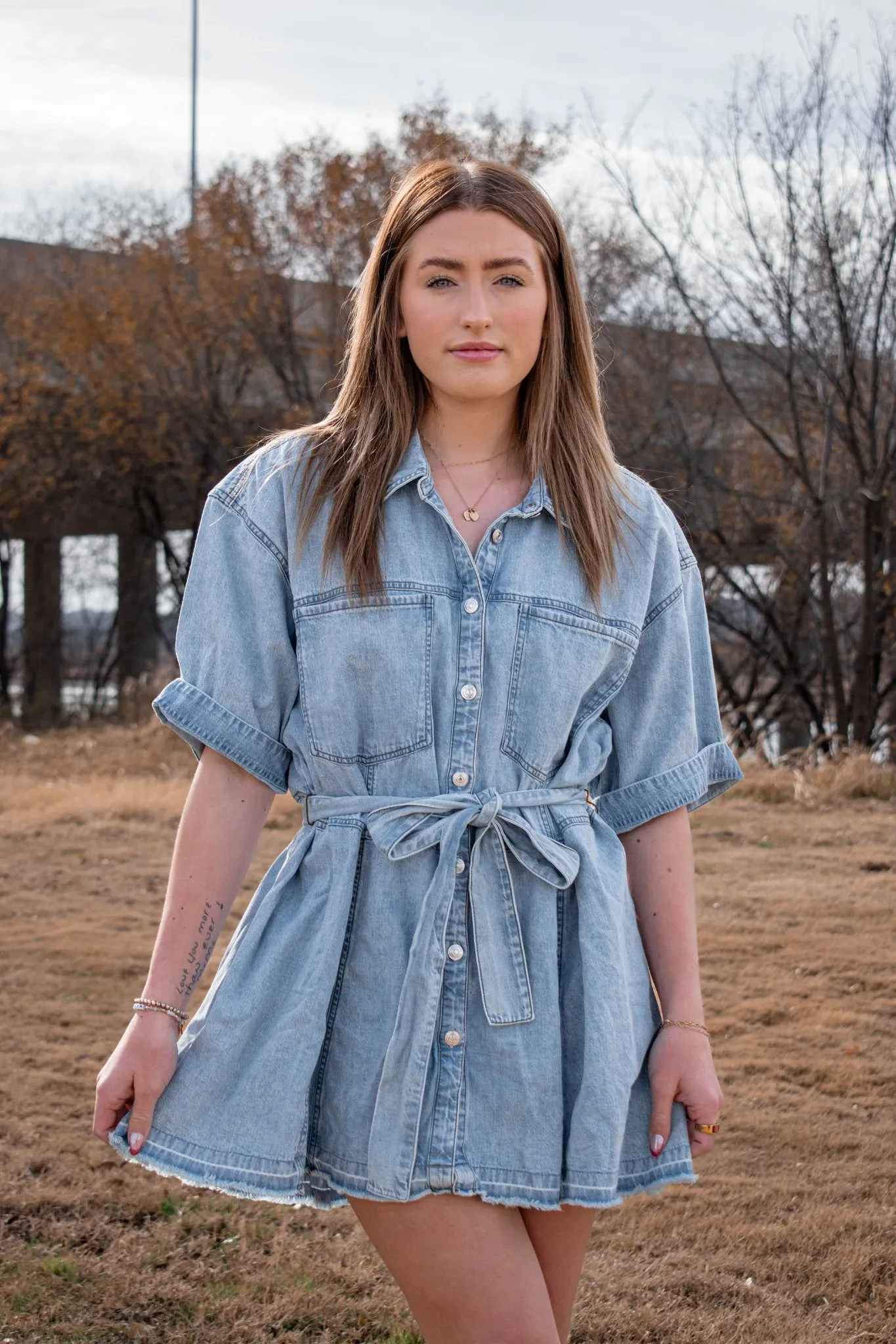 Free People: Jenny Denim Tunic