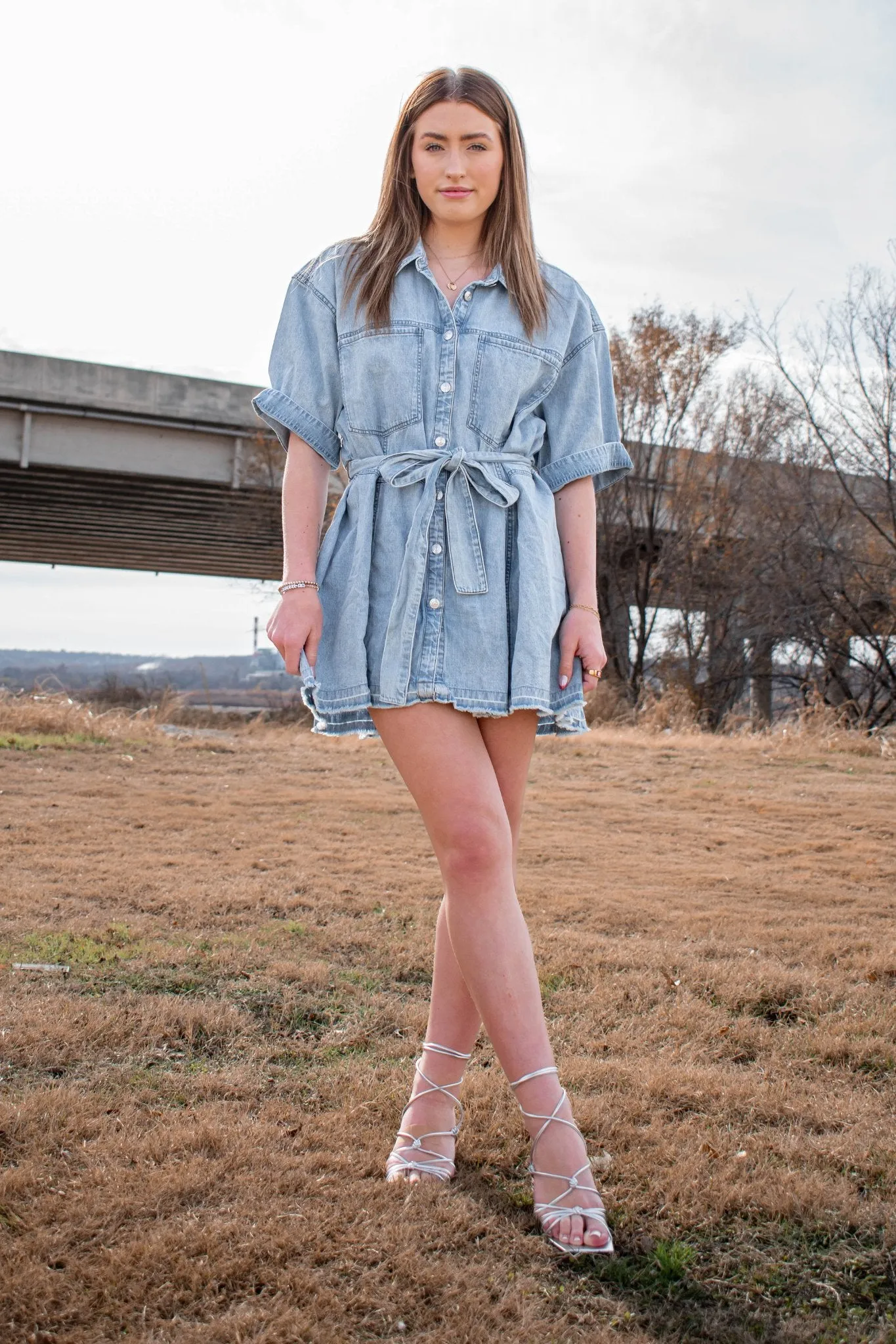 Free People: Jenny Denim Tunic