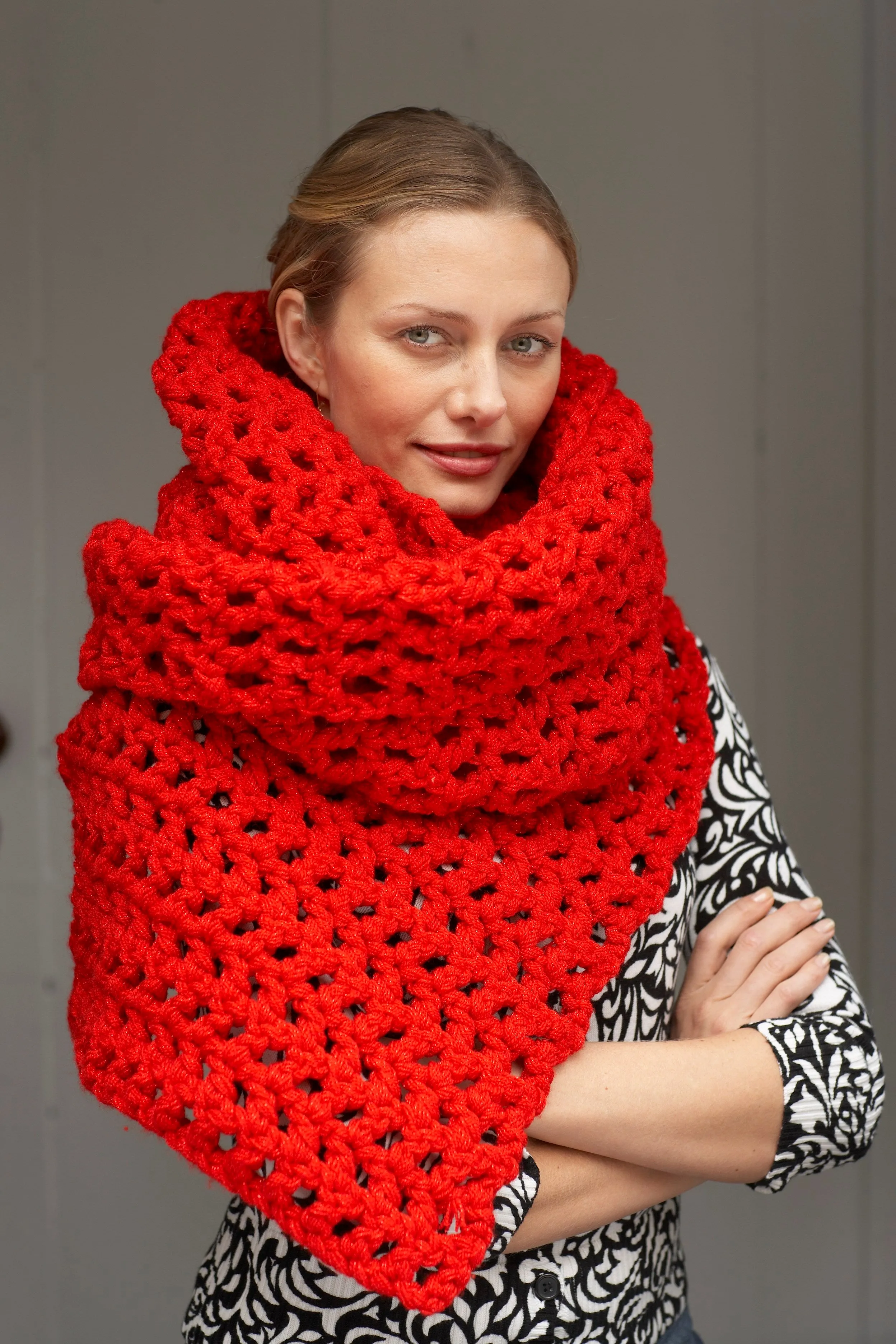 Glam Statement Scarf (Crochet)