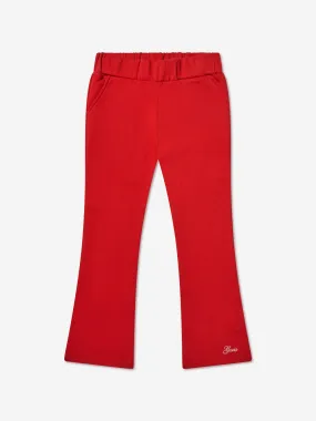 Guess Girls Logo Joggers in Red